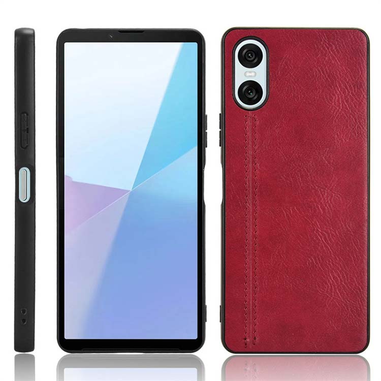  Xperia 10 VI 背面レザーTPUケース