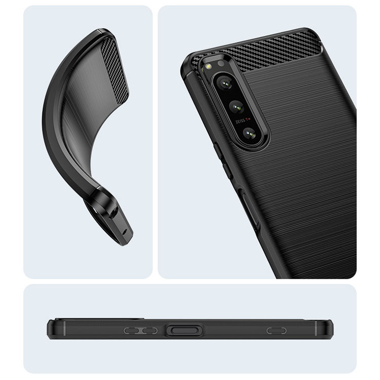 Xperia 5 IV カーボン調TPUケース