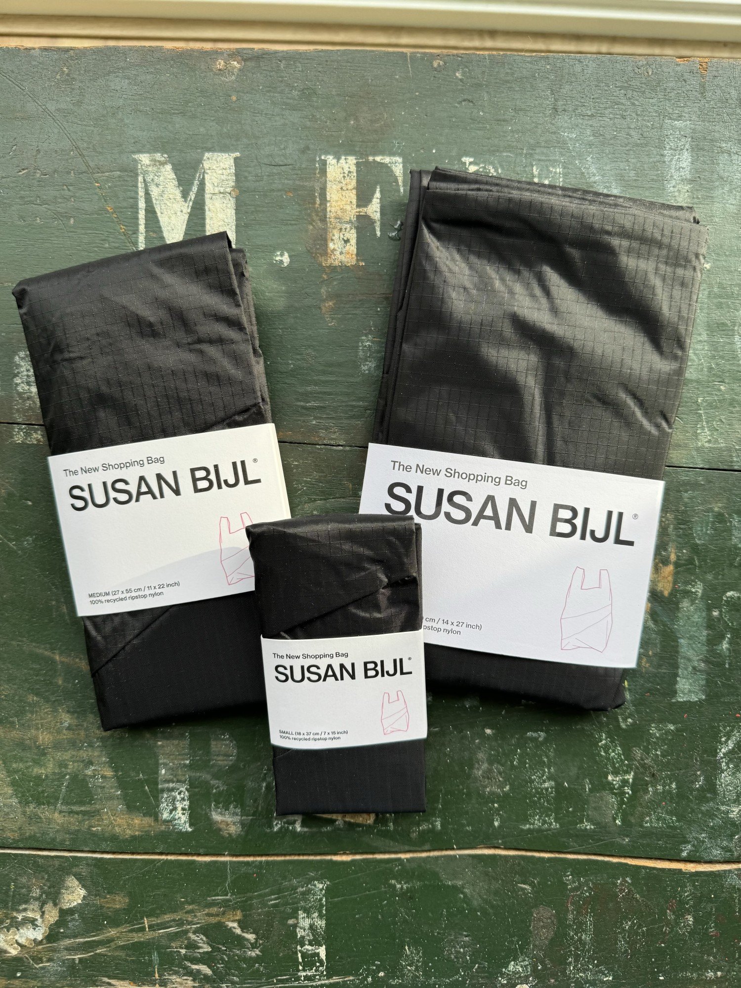 SUSAN BIJL スーザンベル エコバッグ Black & Mサイズ