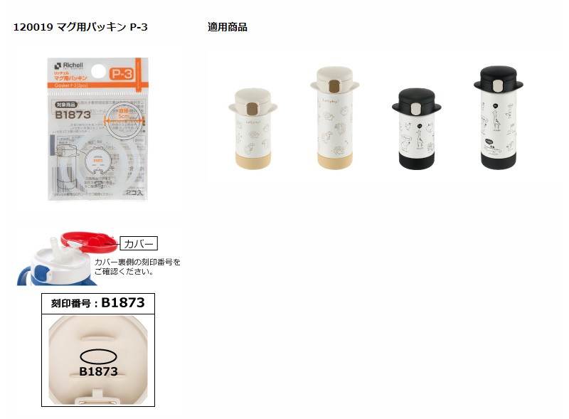 高級な 2個セットリッチェル Richell マグ用パッキン P-3 materialworldblog.com