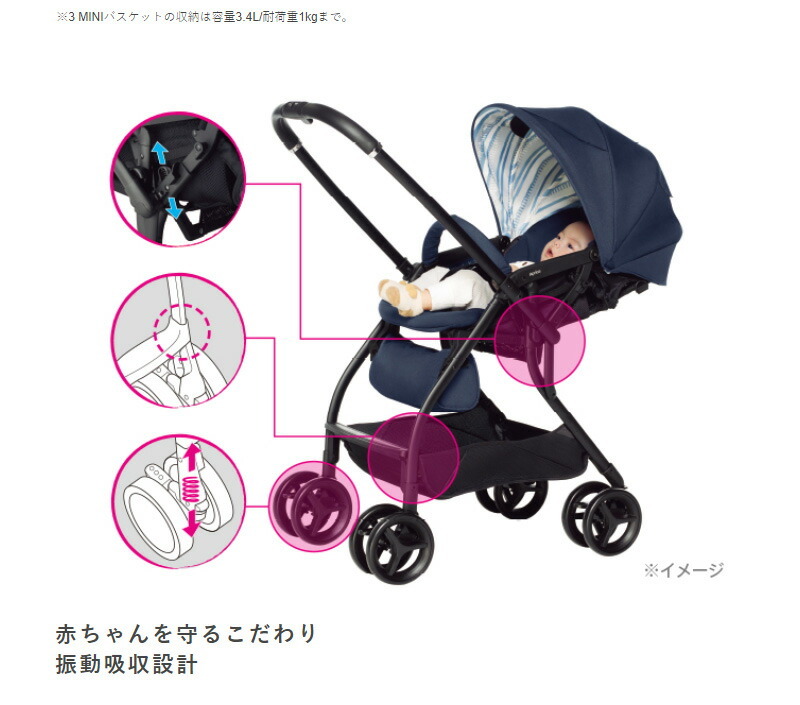 アップリカ（Aprica） ルンルン グレー(GR) 軽量ハイシート 両対面
