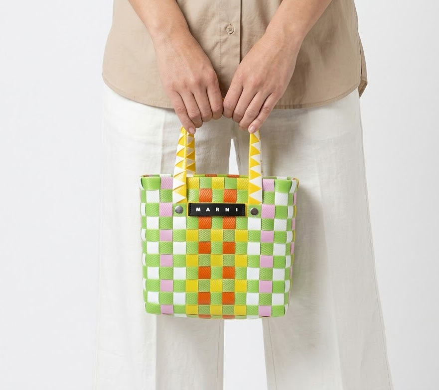 ■新品■MARNI MICROBASKETBAG バスケットバッグ①■ MARNI（マルニ） バッグ MARNI KIDS MICRO BASKET ミニバッグ トート