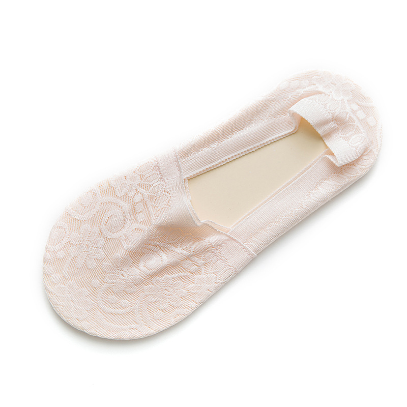 ズレない カバーソックス 脱げない フットカバー パンプスソックス オールシーズン 靴下 レディース ショート 浅履き 美ライン レース |  | 02