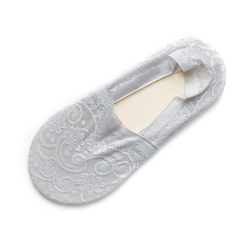 ズレない カバーソックス 脱げない フットカバー パンプスソックス オールシーズン 靴下 レディース ショート 浅履き 美ライン レース |  | 04