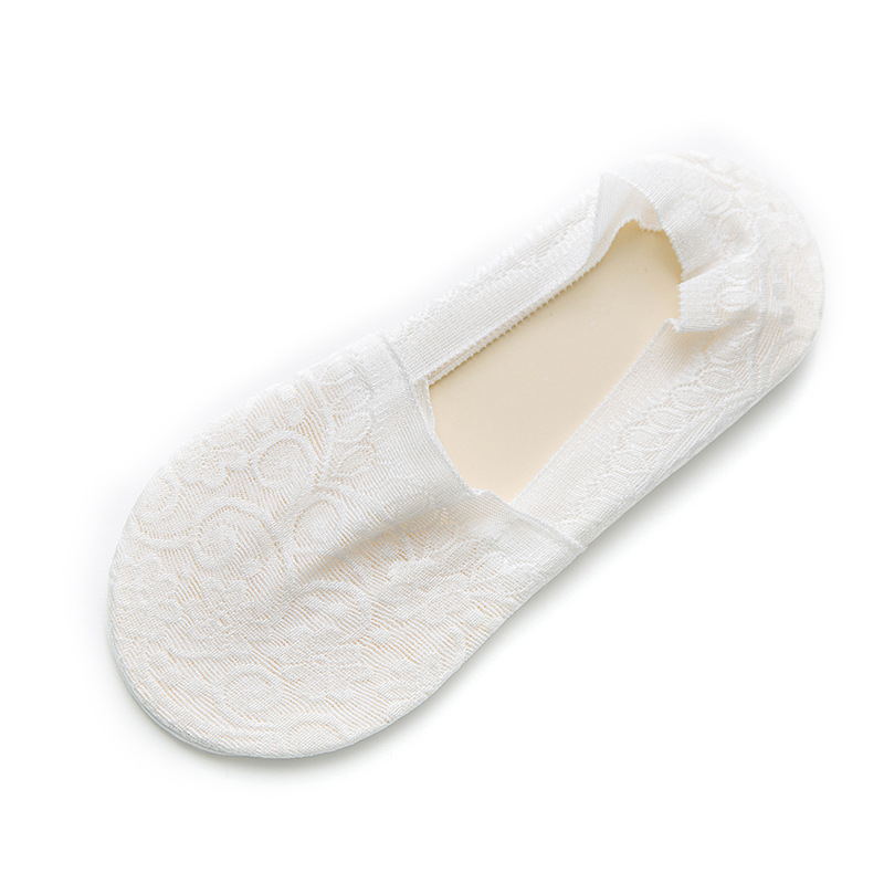 ズレない カバーソックス 脱げない フットカバー パンプスソックス オールシーズン 靴下 レディース ショート 浅履き 美ライン レース |  | 05