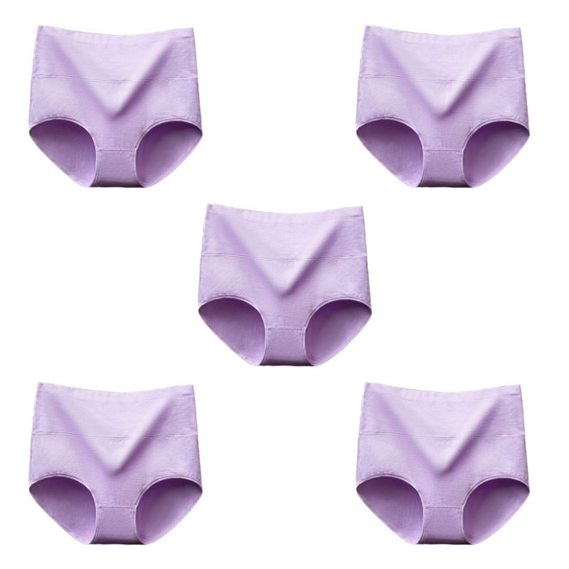 5枚セット ショーツ レディース 綿  コットン 深め ハイウエスト 下着 インナー パンツ すっぽり お得 敬老の日　福袋 |  | 14
