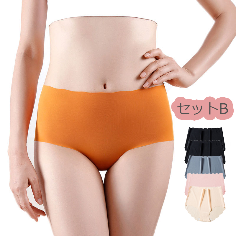 5枚セット ショーツ レディース シームレス インナー  パンツ スタンダード 響きにくい 冷感 女性用 下着 夏 フィット感 ズレにくい |  | 07
