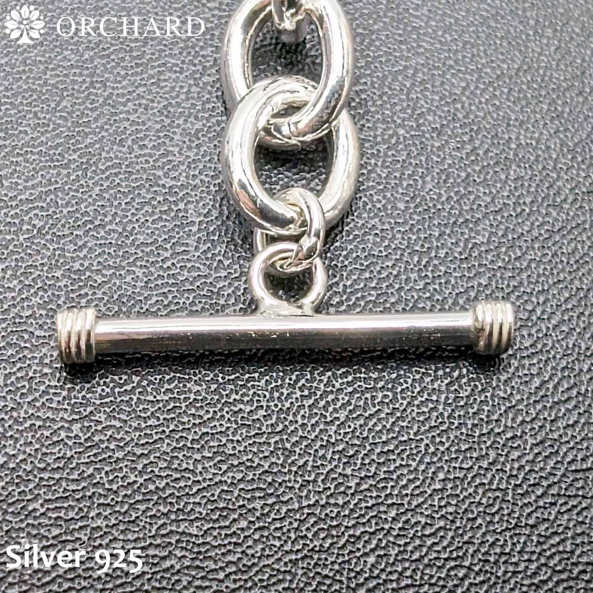 シルバー925 アンカーチェーン ブレスレット 22cm 高級ジュエリー