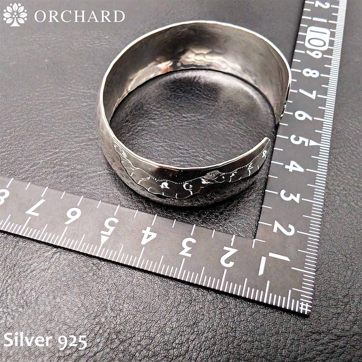 シルバー925 バングル Silver 925 メンズ レディース ハンマード 