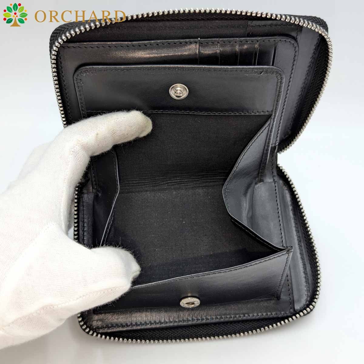 スティングレイ 折財布 ラウンドファスナー 青 ブルー メンズ