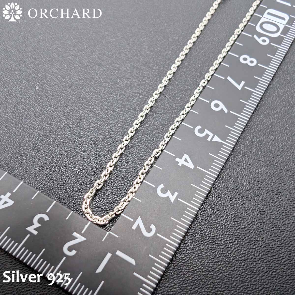 シルバー925 あずきチェーン ネックレス 5...の詳細画像2