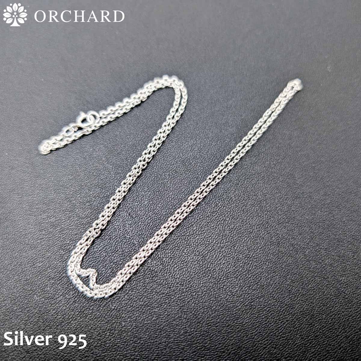 シルバー925 あずきチェーン ネックレス 45cm メンズ レディース 高級 