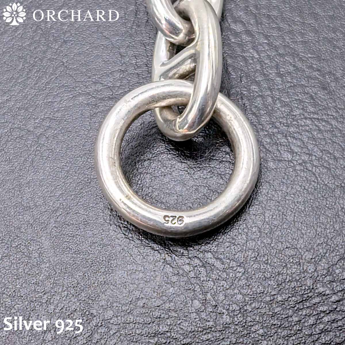 シルバー925 アンカーチェーン ミドルサイズ ブレスレット 22cm メンズ