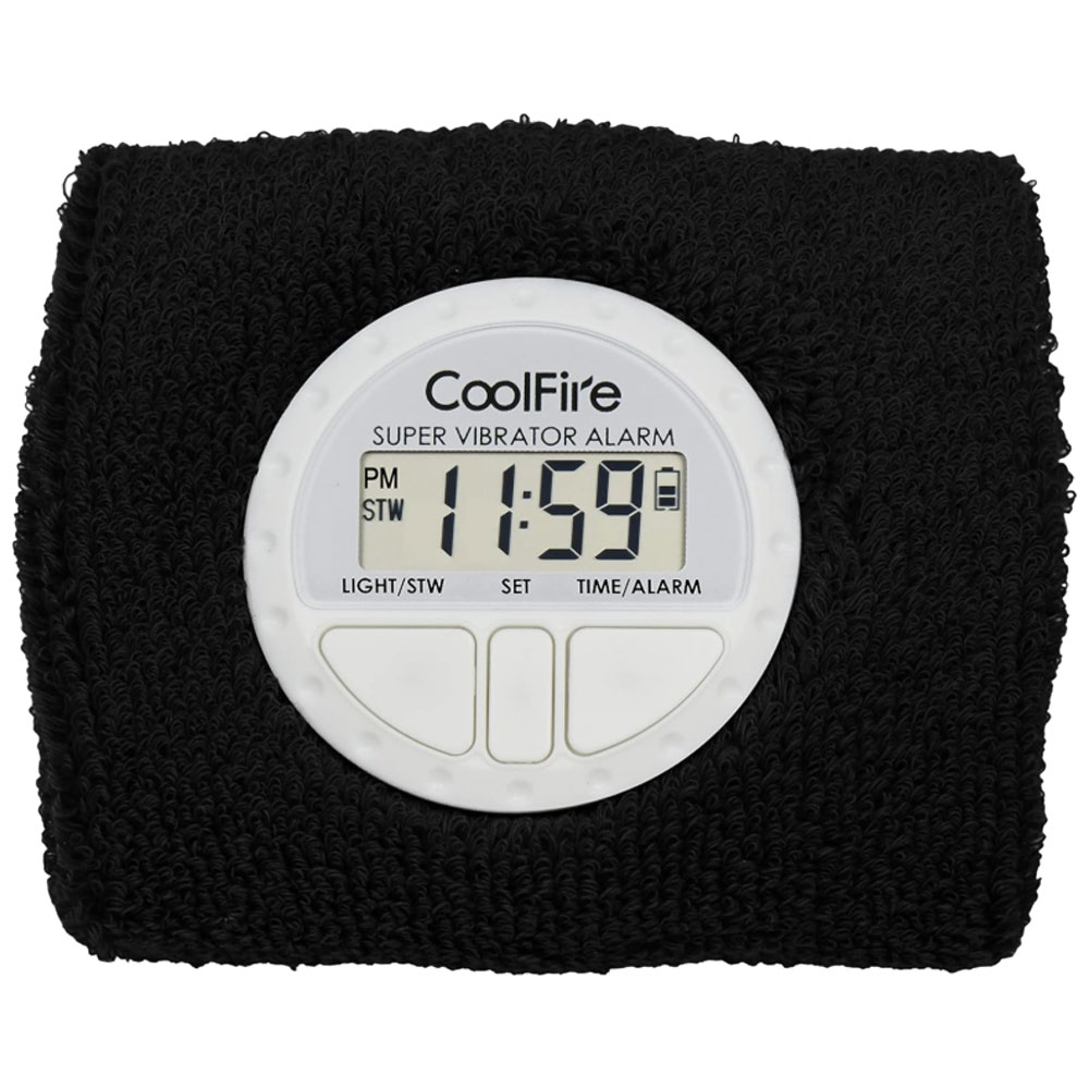 CoolFire サイレントアラームリストバンド 目覚まし時計 振動 デジタル