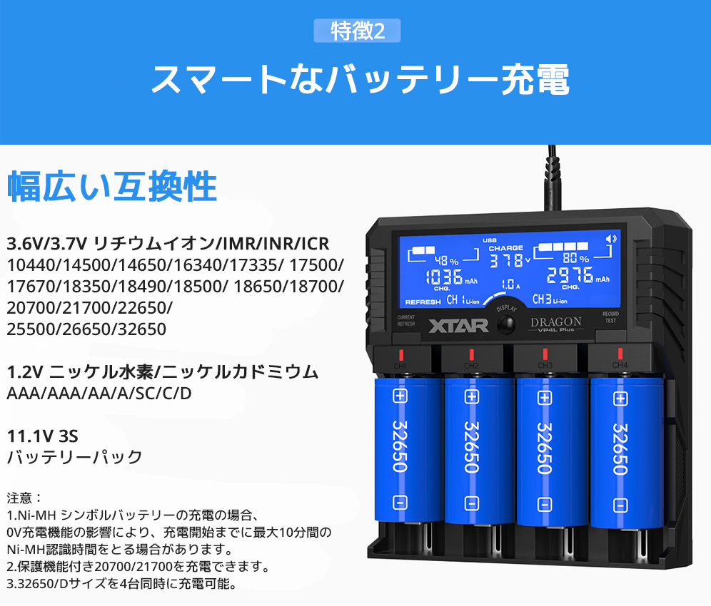 XTAR DRAGON VP4L PLUS 4スロット リチウムイオン充電器 エクスター 高精度 バッテリーテスターマルチサイズ対応 正規品 本物 :  vp4l-plus : オレメカYahoo!ショッピング店 - 通販 - Yahoo!ショッピング