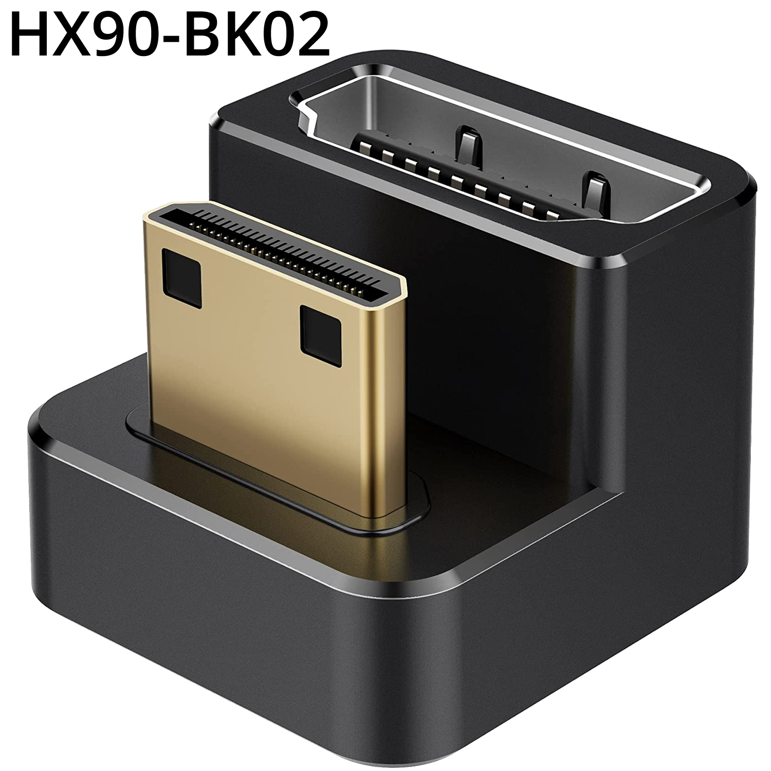 AGVEE ミニHDMIオス HDMIメス アダプター 180度角度付き U型 4K 60HZ コンバータ カプラ コネクタ エクステンダー ポータブル ディスプレイ｜oremeca｜02