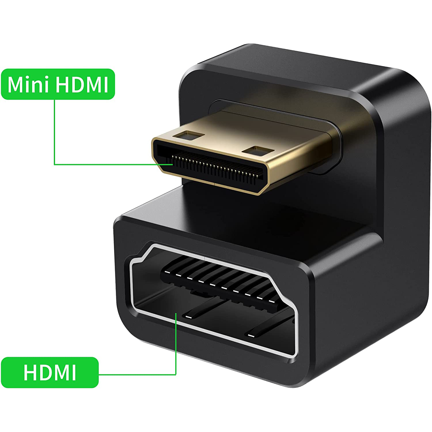 Upperizon 4Kモニターセット おまけ‼️U字型ミニHDMIメスアダプタ