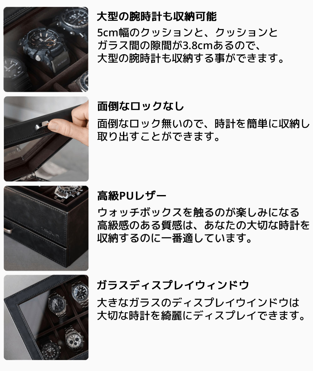 Tawbury 腕時計収納ケース 24本収納 ターバリー ベイズウォーター