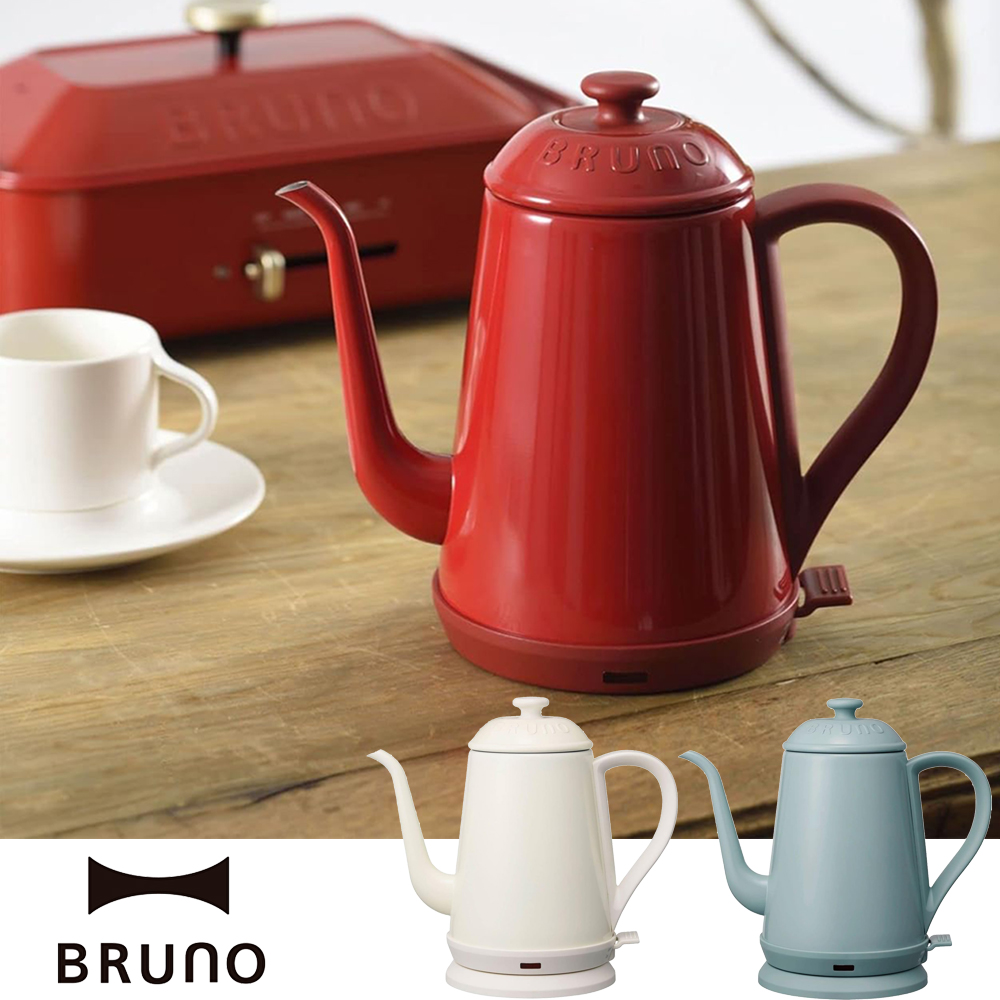BRUNO ステンレス デイリー ケトル RED ブルーノ BOE072 BRUNO（ブルーノ） 電気ケトル 最大容量 1.0L ステンレスデイリー