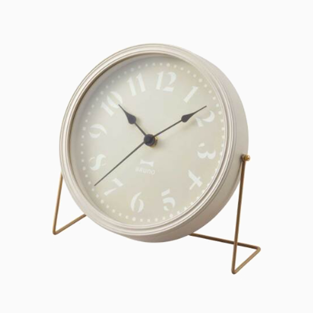 BRUNO 2WAYレトロクロック ブルーノ 置時計 レトロ クロック かわいい 卓上 ヴィンテージ 壁掛け時計 デザイン雑貨 北欧 リビング アナログ式 テーブルクロック | BRUNO | 01