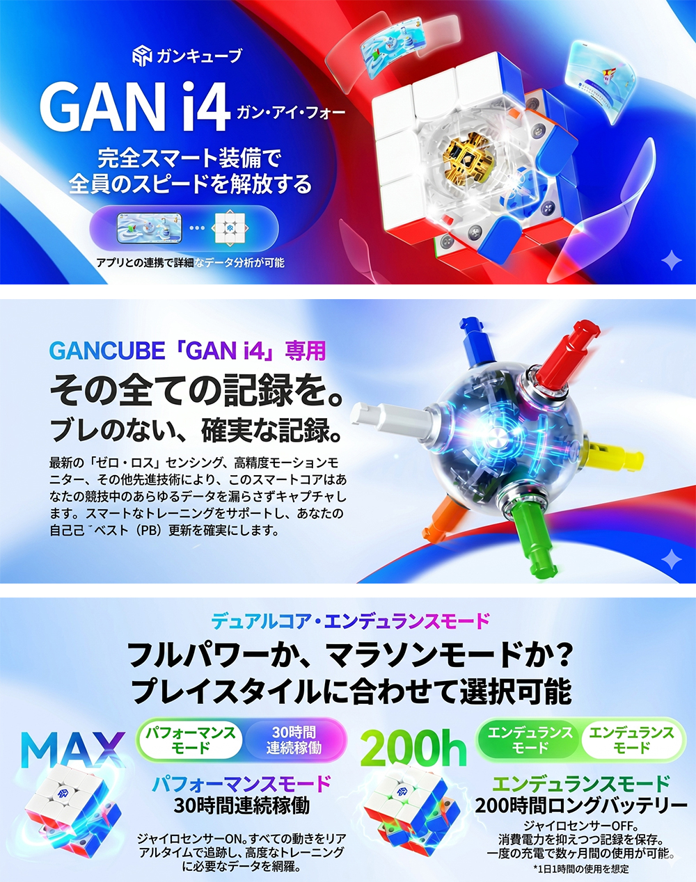 3か月保証】GANCUBE GAN i4 Maglev UV 3x3 スマートキューブ ガン