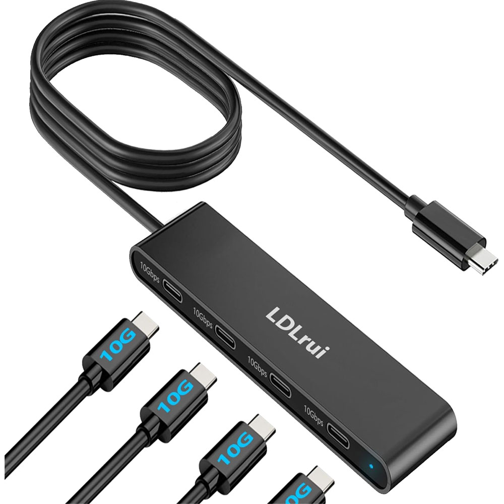 LDLrui USB Type-C マルチハブ 60cm タイプC 10Gbps 高速データ転送 ハブ 多機能 USB3.2 Gen1  MacBook Mac Pro Windows |  | 01