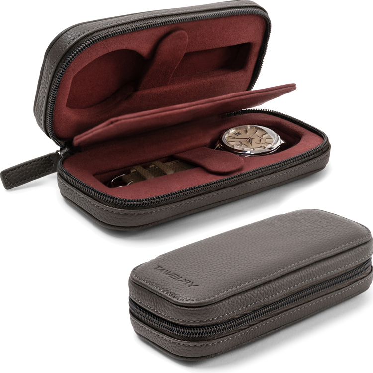Tawbury 高級 腕時計収納ケース 2本 アクセサリー 収納 本革 ウォッチボックス ケース 革 レザー 時計 ウォッチ 収納 保管 男性 プレゼント 父の日 高品質 2個 |  | 01