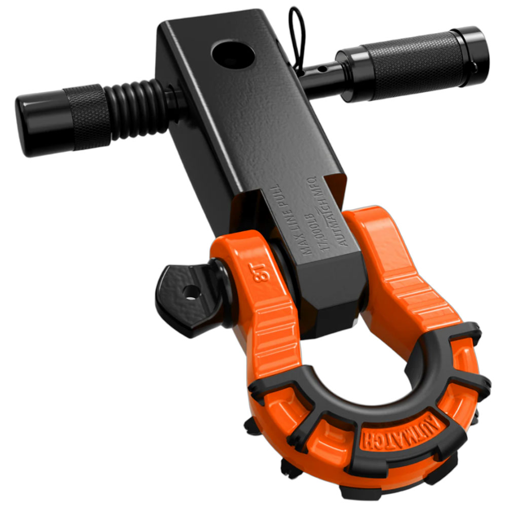 AUTMATCH メガシャックルヒッチレシーバーセット レバーシャックル 5cm Dリングシャックル 牽引 フック シャックルマウント トレーラー 汎用 カーパーツ |  | 12