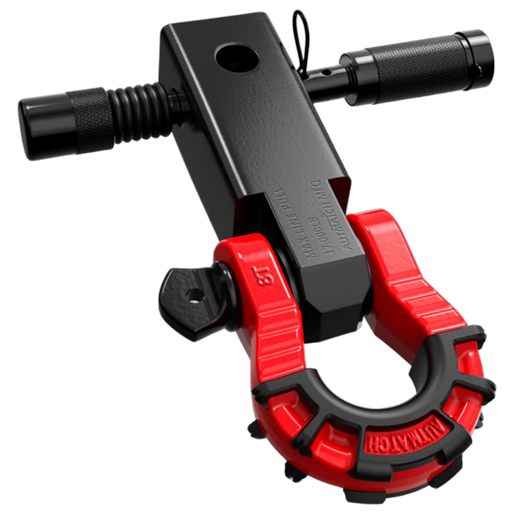 AUTMATCH メガシャックルヒッチレシーバーセット レバーシャックル 5cm Dリングシャックル 牽引 フック シャックルマウント トレーラー 汎用 カーパーツ |  | 02