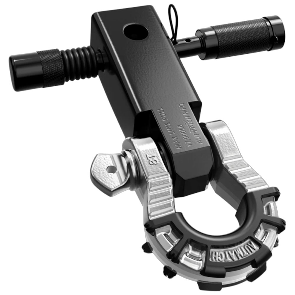 AUTMATCH メガシャックルヒッチレシーバーセット レバーシャックル 5cm Dリングシャックル 牽引 フック シャックルマウント トレーラー 汎用 カーパーツ |  | 05