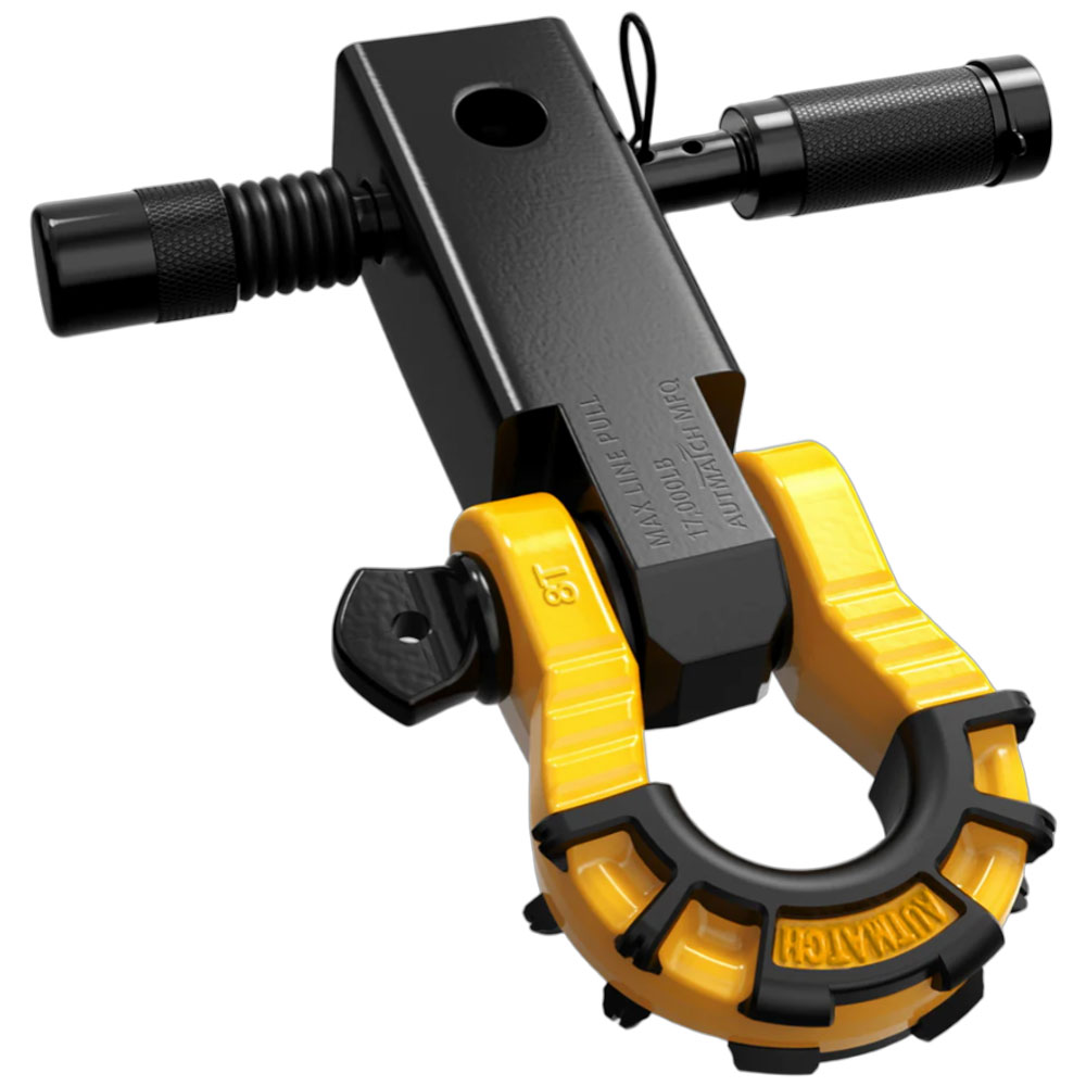 AUTMATCH メガシャックルヒッチレシーバーセット レバーシャックル 5cm Dリングシャックル 牽引 フック シャックルマウント トレーラー 汎用 カーパーツ |  | 03