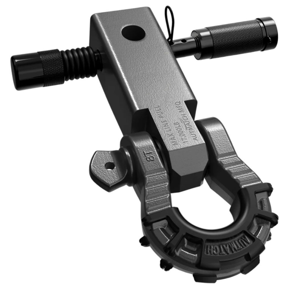 AUTMATCH メガシャックルヒッチレシーバーセット レバーシャックル 5cm Dリングシャックル 牽引 フック シャックルマウント トレーラー 汎用 カーパーツ |  | 11