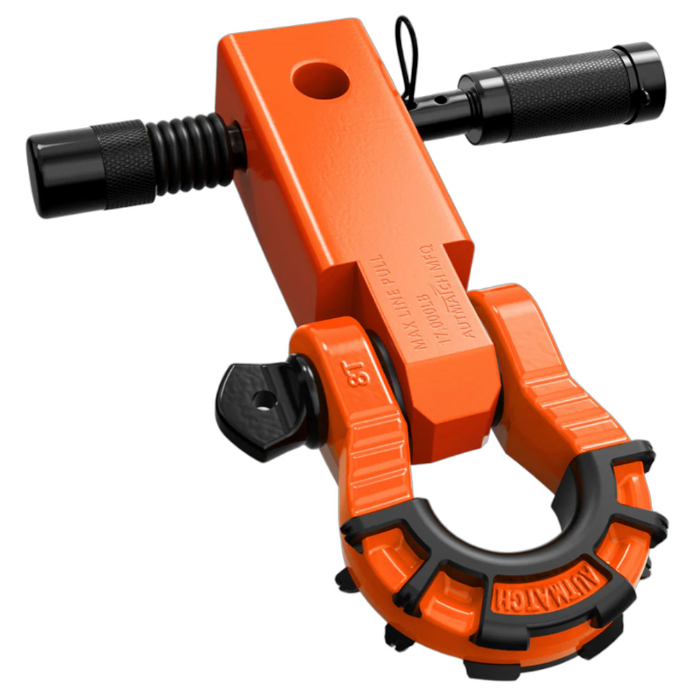 AUTMATCH メガシャックルヒッチレシーバーセット レバーシャックル 5cm Dリングシャックル 牽引 フック シャックルマウント トレーラー 汎用 カーパーツ |  | 20