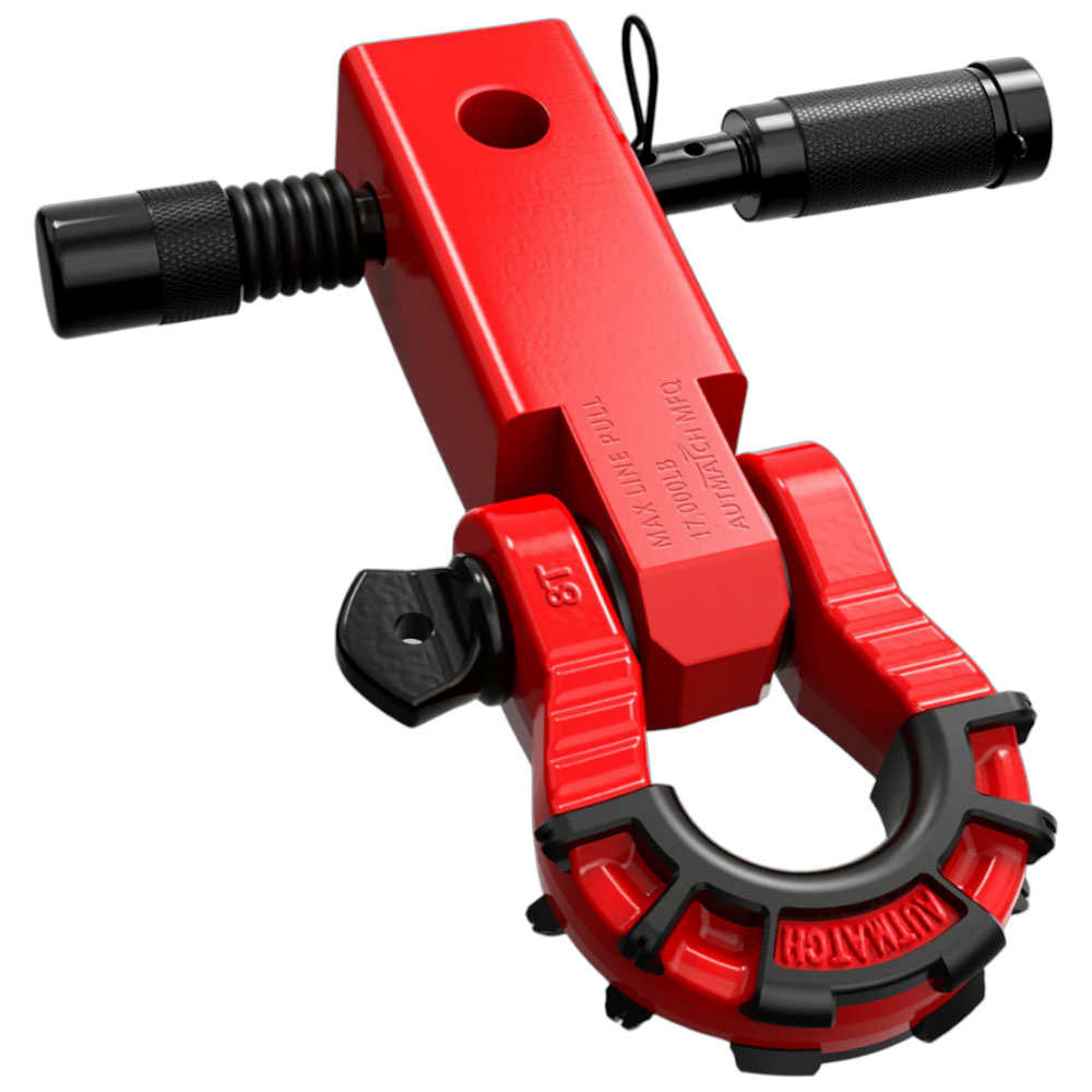 AUTMATCH メガシャックルヒッチレシーバーセット レバーシャックル 5cm Dリングシャックル 牽引 フック シャックルマウント トレーラー 汎用 カーパーツ |  | 09