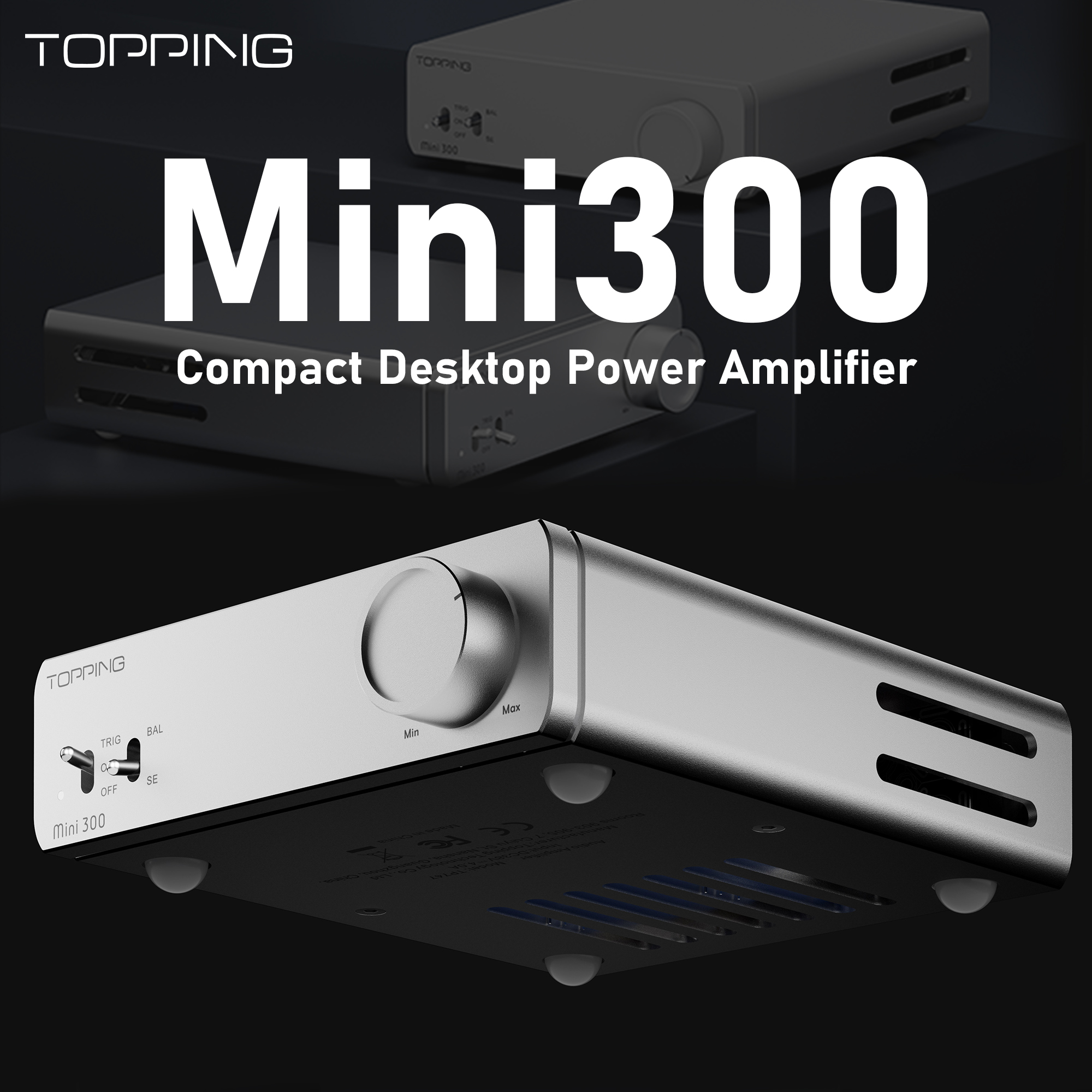 TOPPING 1年保証 TOPPING Mini300 パワーアンプ クラスD 完全バランス