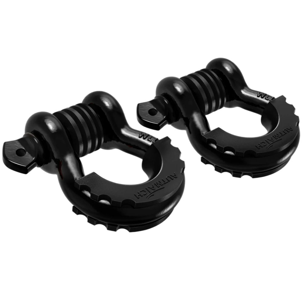 AUTMATCH Dリング シャックル 3/4インチ 1.9cm 2個セット ワッシャー付き シャックルアイソレーター 牽引ストラップ ウィンチ オフロード車 リカバリー |  | 18