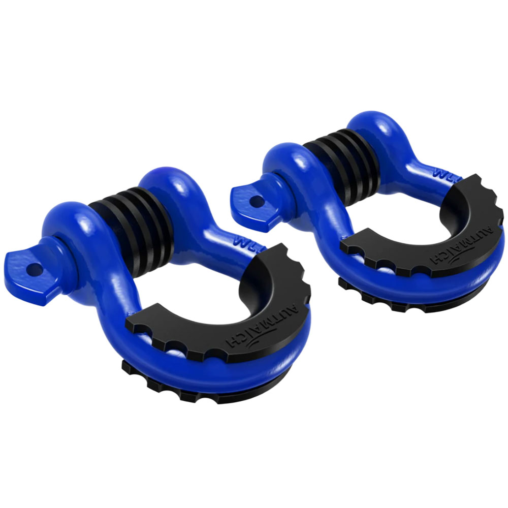 AUTMATCH Dリング シャックル 3/4インチ 1.9cm 2個セット ワッシャー付き シャックルアイソレーター 牽引ストラップ ウィンチ オフロード車 リカバリー |  | 07