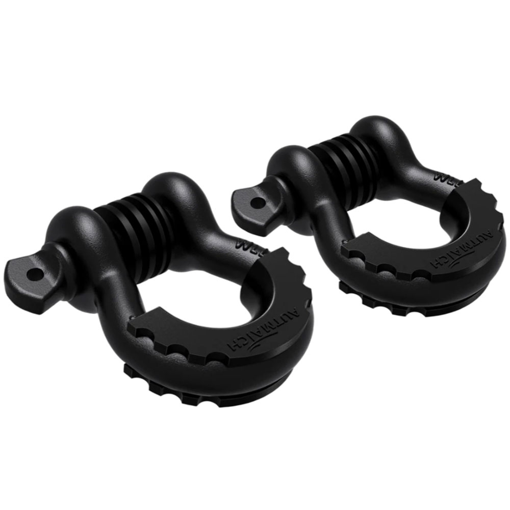 AUTMATCH Dリング シャックル 3/4インチ 1.9cm 2個セット ワッシャー付き シャックルアイソレーター 牽引ストラップ ウィンチ オフロード車 リカバリー |  | 10