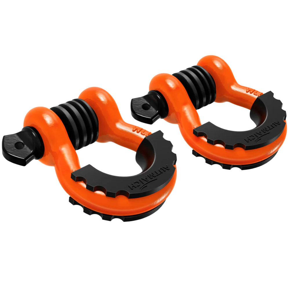 AUTMATCH Dリング シャックル 3/4インチ 1.9cm 2個セット ワッシャー付き シャックルアイソレーター 牽引ストラップ ウィンチ オフロード車 リカバリー |  | 20