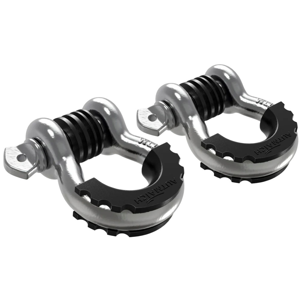 AUTMATCH Dリング シャックル 3/4インチ 1.9cm 2個セット ワッシャー付き シャックルアイソレーター 牽引ストラップ ウィンチ オフロード車 リカバリー |  | 03