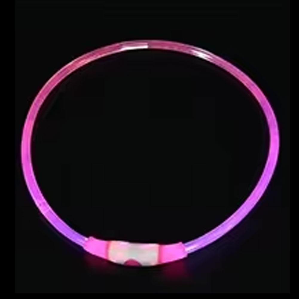光るLED首輪 USB 充電式 防水 USB充電式 小型犬 中型犬 大型犬 サイズ調整可能 散歩 夜 ライト 事故防止  安全 おしゃれ 可愛い ペット用品 簡単脱着 安全対策 |  | 02