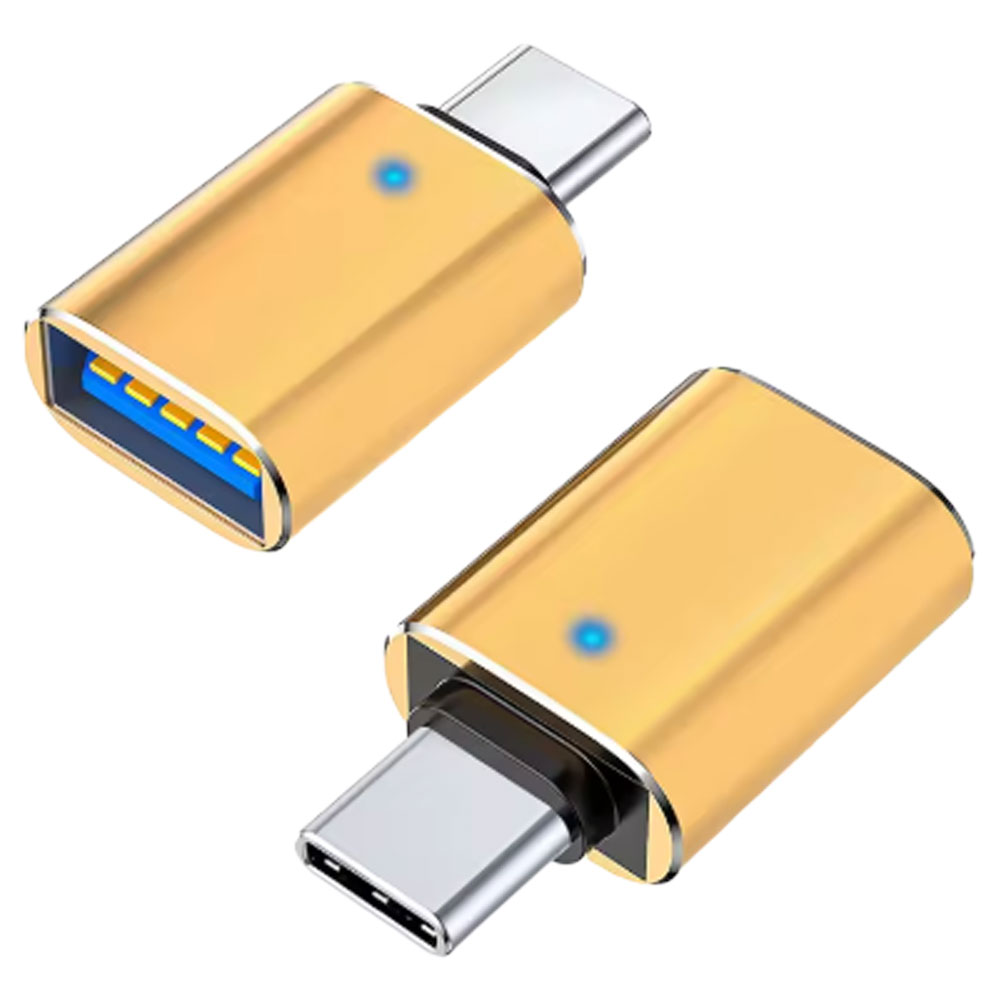LEDライト付き OTG変換アダプター USB Type C to USB3.0 Type A タイプC 高速 変換コネクタ Android スマートフォン タブレット iPhone 15 Pro Max MacBook Pro |  | 03