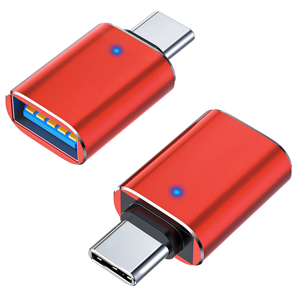 LEDライト付き OTG変換アダプター USB Type C to USB3.0 Type A タイプC 高速 変換コネクタ Android スマートフォン タブレット iPhone 15 Pro Max MacBook Pro |  | 04