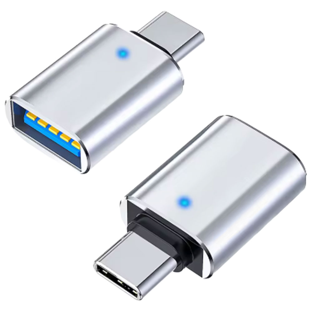 LEDライト付き OTG変換アダプター USB Type C to USB3.0 Type A タイプC 高速 変換コネクタ Android スマートフォン タブレット iPhone 15 Pro Max MacBook Pro |  | 02
