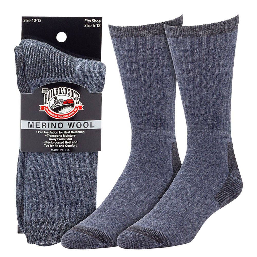 RAILROAD SOCK メリノウール クルーソックス 24cm〜30cm 靴下 メンズ レディース 男 女 くつ下 靴下 クルー ソックス フリーサイズ レイルロードソック 黒 |  | 02
