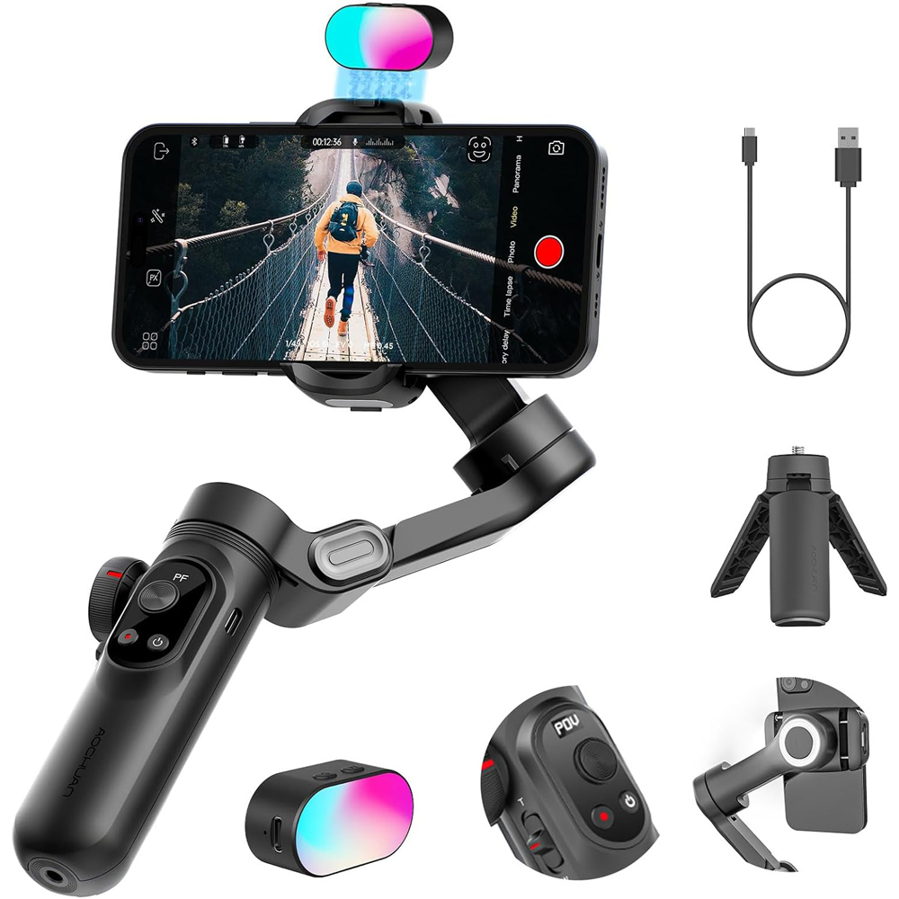 AOCHUAN SMART X PRO RGB ライトセット スマホジンバル