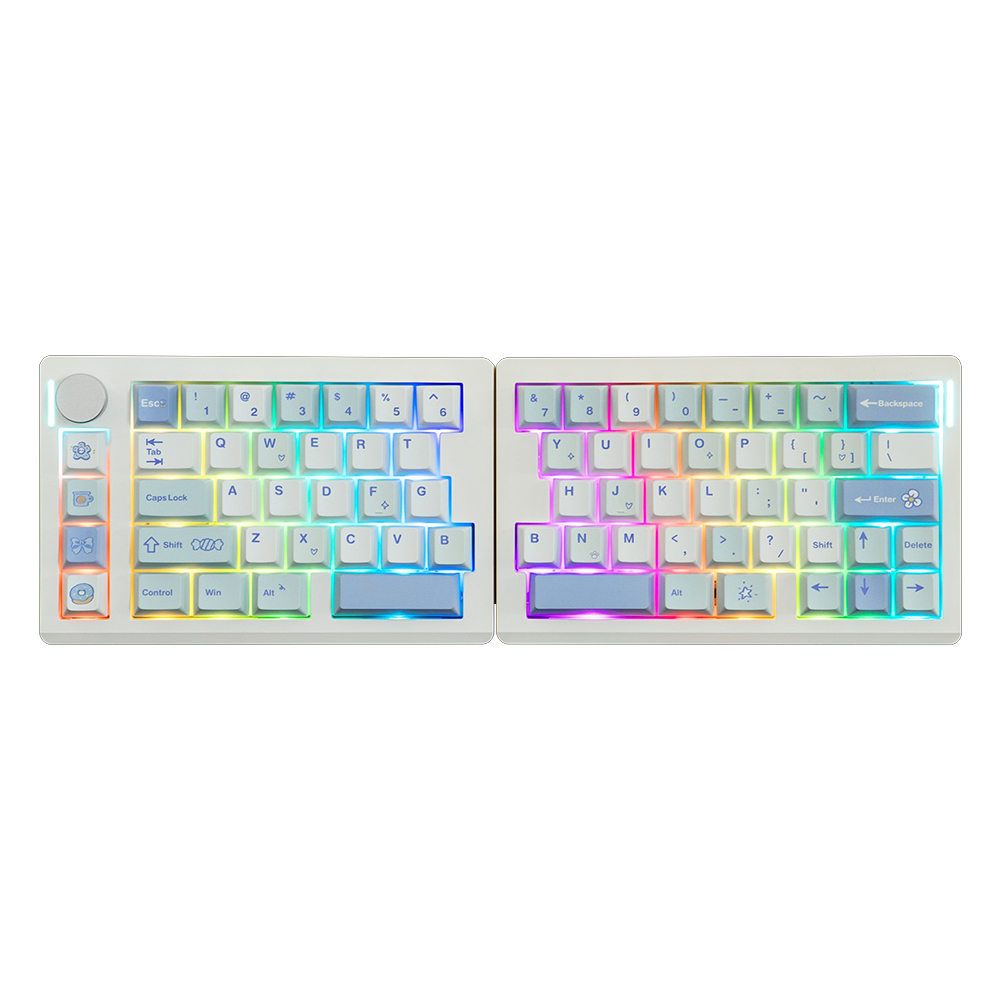 【正規品】EPOMAKER エポメーカー Split70 分割 メカニカル ゲーミングキーボード エルゴノミクス 無線 ホットスワップ QMK VIA |  | 02