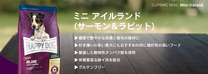 ハッピードッグ HAPPY DOG ミニセンシブル ミニ アイルランド(サーモン