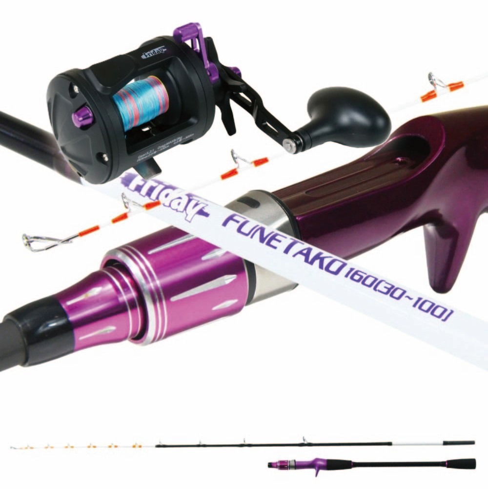 DAIWA, Shimano, その他リールセット おり釣具 船タコ ロッド＆リールセット フライデー 船タコ 160