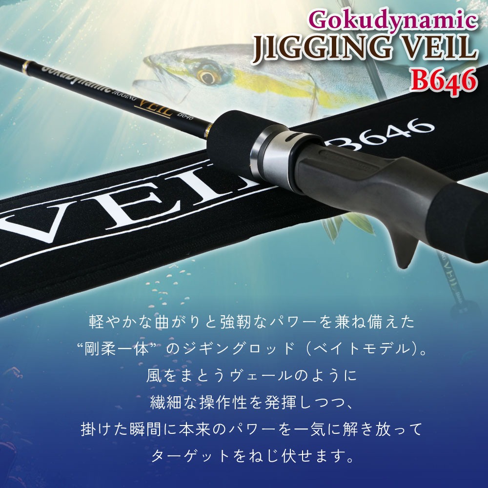 な ページ おり釣具 ゴクスペ ゴクダイナミック JIGGING VEIL B646＆オクマ